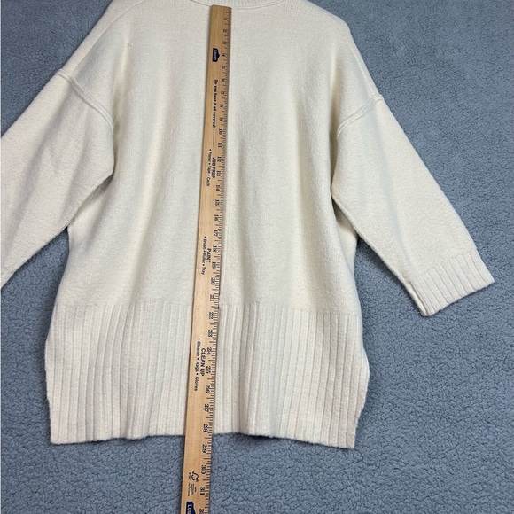Free People Cream Oversized Sweater Size XS Cream - Picture 7 of 10